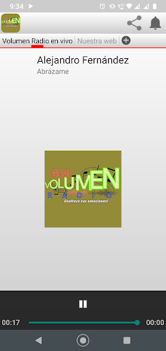Android application Volumen Radio screenshort