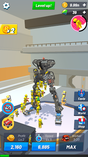 Idle Robot Inc v1.1.1 MOD APK (Unlimited Money/Gems)