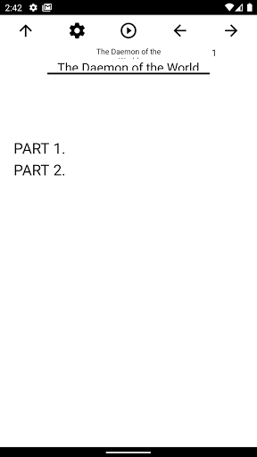 Android application Book, The Daemon of the World screenshort