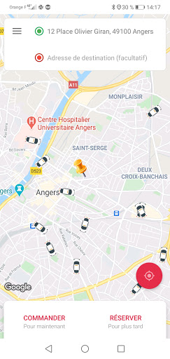 Allo Angers Taxi Screen 2