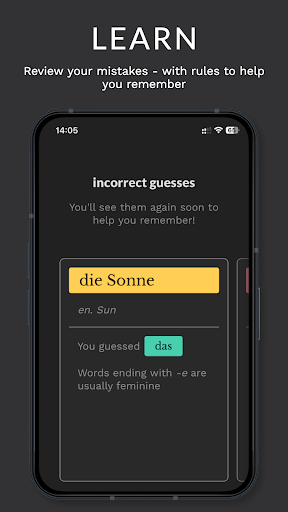 German Coach - Article Trainer Screen 3