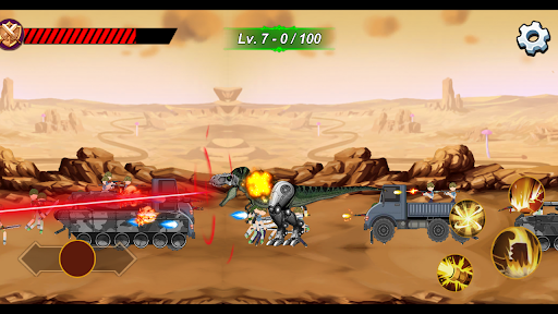 T Rex vs 100 Stickman