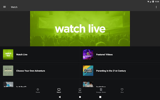Screenshot of Granger Community Church