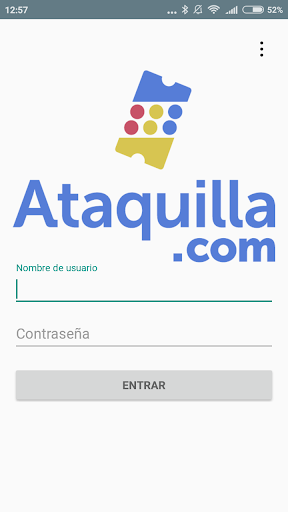 Android application Ataquilla - Control de Accesos screenshort