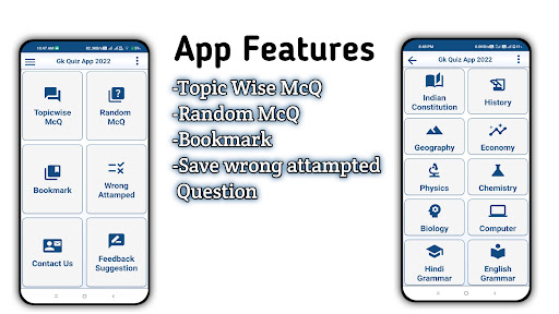 Android application Gk Quiz App 2022 in hindi screenshort