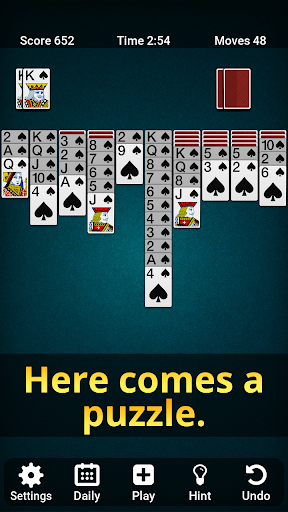 Spider Solitaire Screen 2
