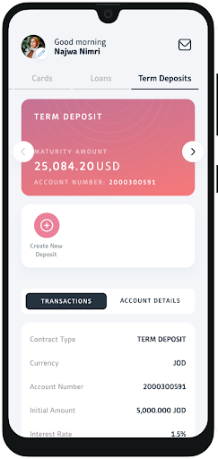 Android application National Bank of Iraq screenshort
