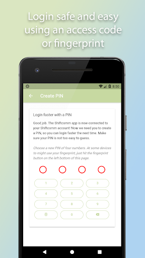 Android application Shift Communicator screenshort