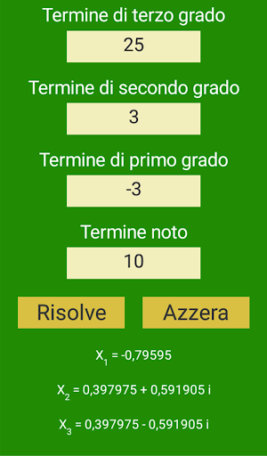 Equazione di terzo grado Screen 2