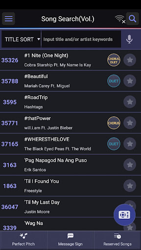 TJ SMART SONG LIST-Philippines
