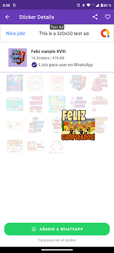 happy birthday stickers Screen 3