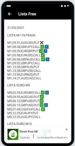 Sinais Free OB Screen 2