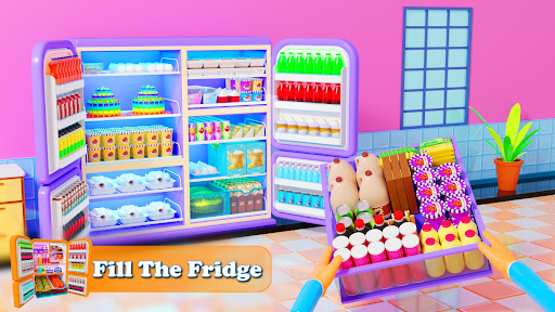 Android application Fill The Fridge Organizer Game screenshort