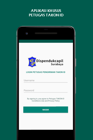 Android application Petugas TakonID screenshort