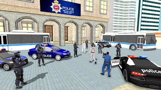US City Police Car Jail Prisoners Transport Games 1.10 APK screenshots 2