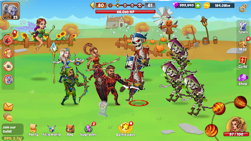 Android application Firestone: An Idle Clicker RPG screenshort