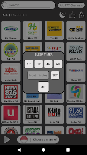 Indonesia Radio Stations - Fre Screen 2