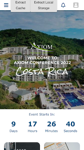 Android application Axiom Conference 2022 screenshort
