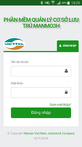 Android application ManMo 3H - Phần mềm quản lý dị screenshort
