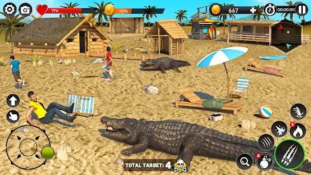 Hungry Animal Crocodile Games