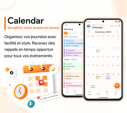 Aperçu de l'application