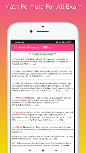 All Math Formula || Offline Screen 3