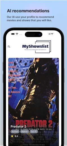 Android application MyShowsList screenshort