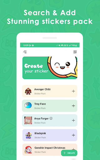 Android application Sticker Maker - stickerdl.com screenshort