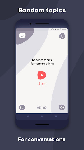 Android application Random Topics for Conversation screenshort