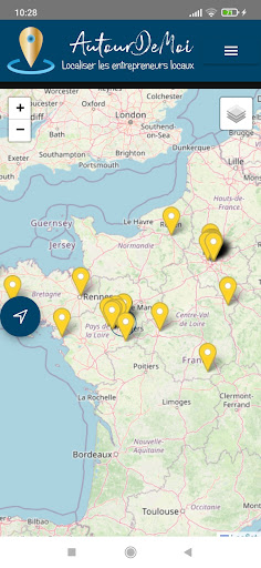 Android application AutourDeMoi screenshort