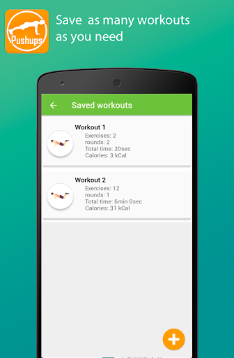 Screenshot of My Pushups workout