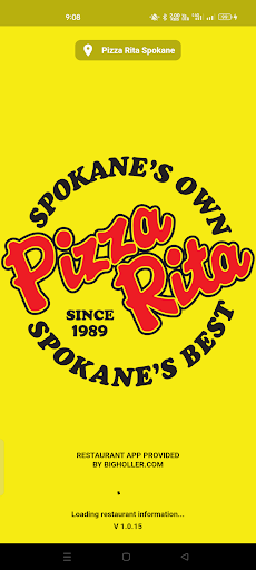 Android application Pizza Rita Spokane screenshort