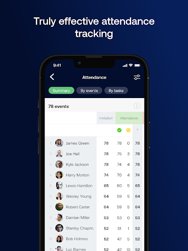 Screenshot of SportEasy