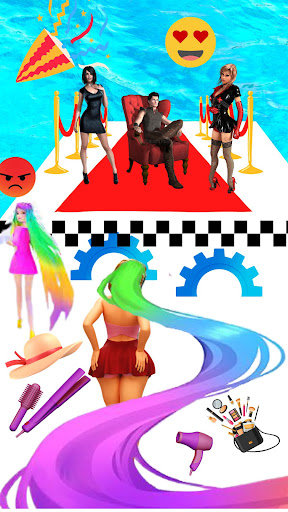 Hair Games Run Hair Challenge Screen 2