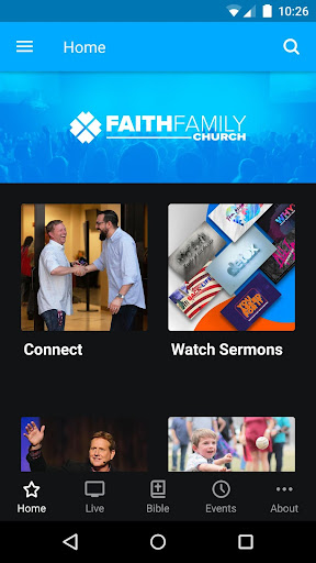 Android application Faith Family Church - Victoria screenshort