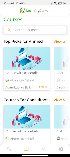 LearningCurve Screen 2