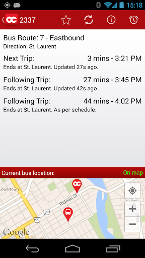 OC Transpo Tracker