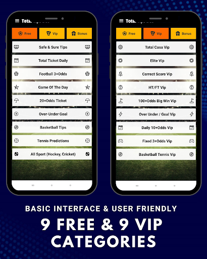 Total Tips Bet - Sport Betting Screen 2
