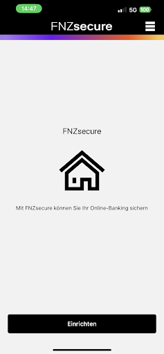 Android application FNZsecure screenshort