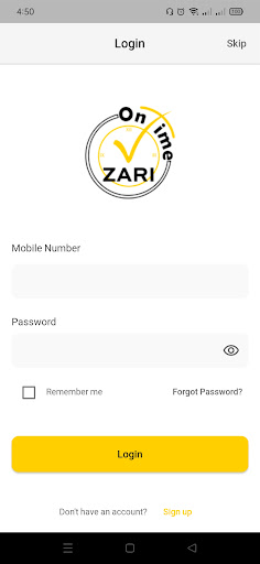 Android application ZOT Manager screenshort