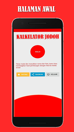 Android application Kalkulator Jodoh screenshort
