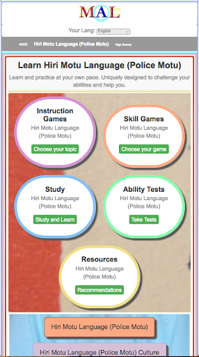 Android application Hiri Motu M(A)L screenshort