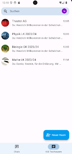 Android application Schulchat RLP screenshort
