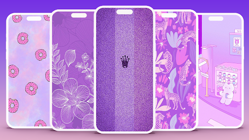 Android application Purple Wallpapers screenshort