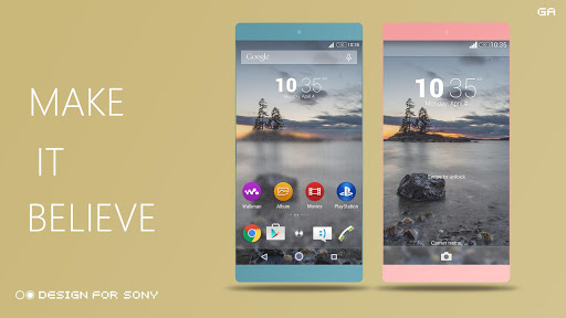 XPERIA ON | Pure Grey Theme Screen 2