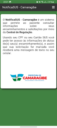 NotificaSUS Camaragibe Screen 3