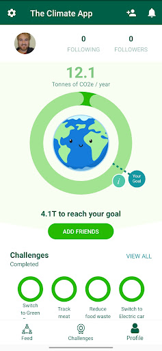 Android application The Climate App: Social Action screenshort