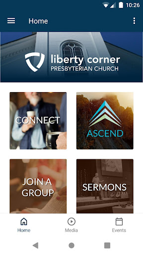 Android application Liberty Corner Church screenshort
