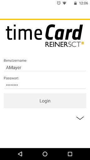 Android application timeCard 6 screenshort