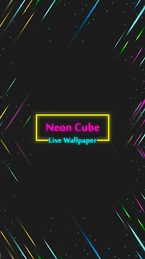 Neon cube live wallpaper Screen 2